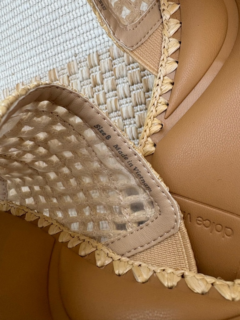 Dolce Vita Chavi Mesh Woven Platform Slides - Picture 2 of 3